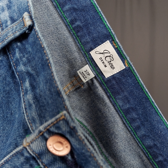 J. Crew Jeans 32P Petite Slouchy Boyfriend Distressed Blue Denim 32 Short NEW - Picture 6 of 12